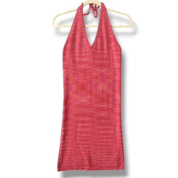 Wild Fable Women’s Sweater Halter Mini Dress – Coral Pink, XXL, NWT - Picture 1 of 8